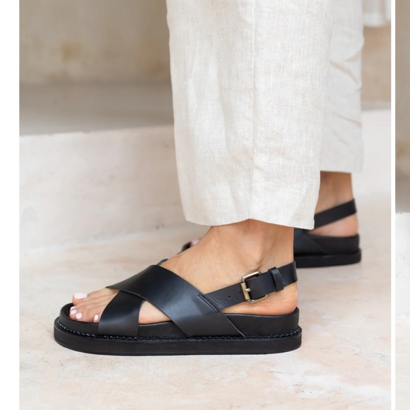 Leather Capri Sandals - Picture 2 of 8